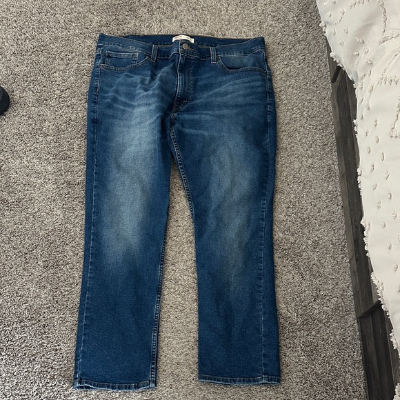 Signature by Levi Strauss Dark Blue Straight Jeans - Picture 1 of 5